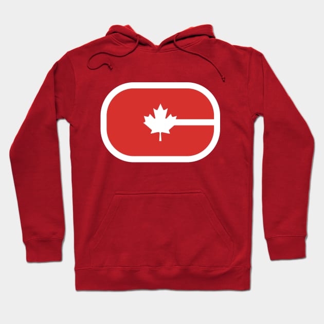 C is for Canada | Canadian Hockey Rink | Maple Leaf Hoodie by FantasySportsSpot